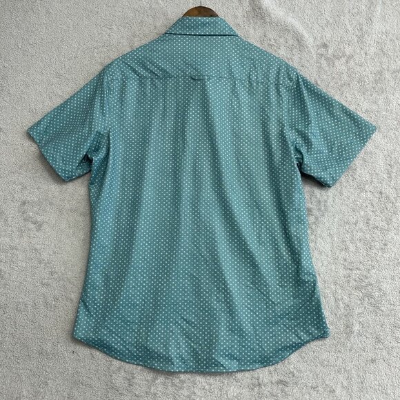 NWOT Jachs New York Men's L Tribeca Short Sleeve Button Up Shirt Pattern - Picture 3 of 9